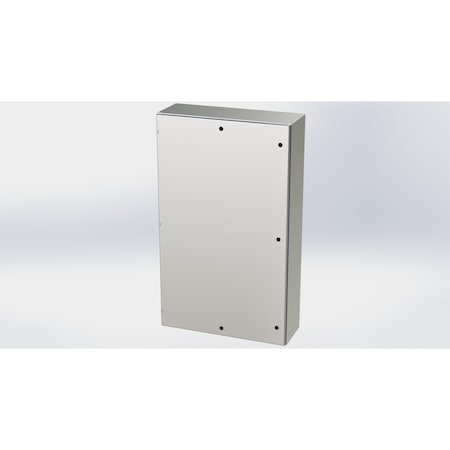 Saginaw Control & Engineering 1/4 Turn Latch Electrical Enclosures, 60 in H, 12 in D, 36 in W, NEMA 3R, 4, 4X, 12, 13 SCE-60EL3612SSLP